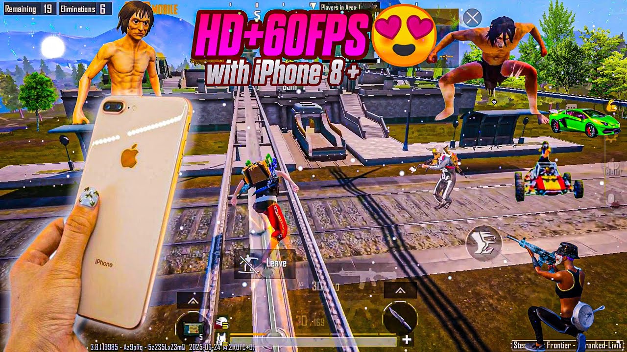 iPhone 8 Plus Pubg Test | HD + 60fps iPhone 8 Plus LIVIK Gameplay | No Lag New Update 3.8 😱