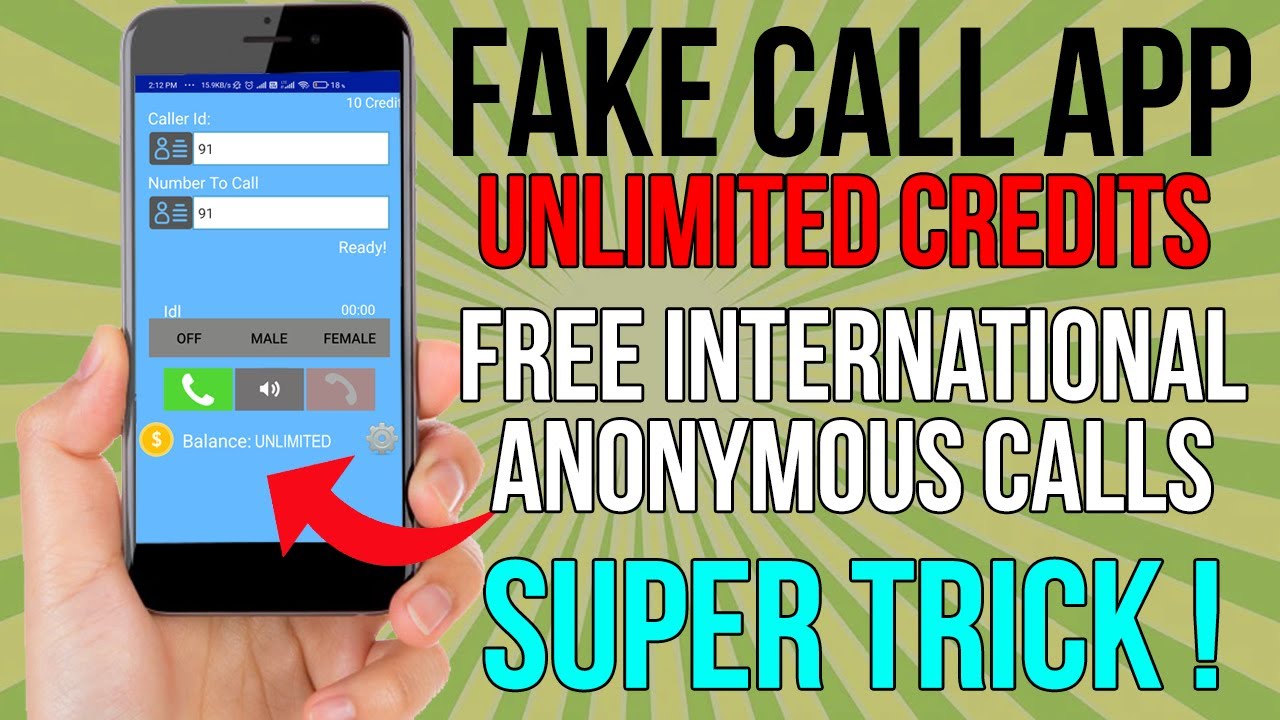 Fake Call App Unlimited Credits Trick | Best Free Call App for Android | Phone ID Faker Free Credits