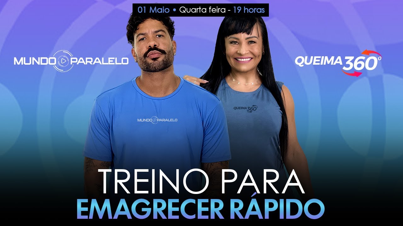 TREINO PARA EMAGRECER RÁPIDO - QUARTA, 19H07