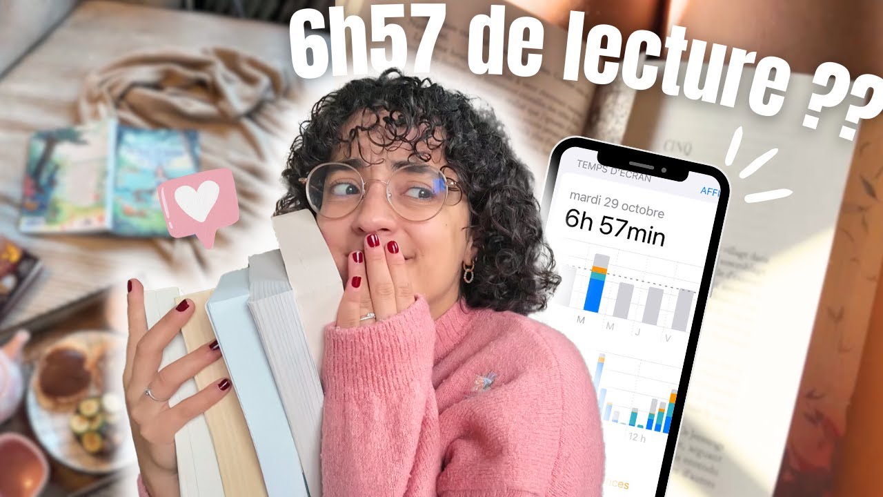 1 minute d'écran = 1 minute de lecture 😳📖 on essaie de réduire mon temps d'écran... 📱