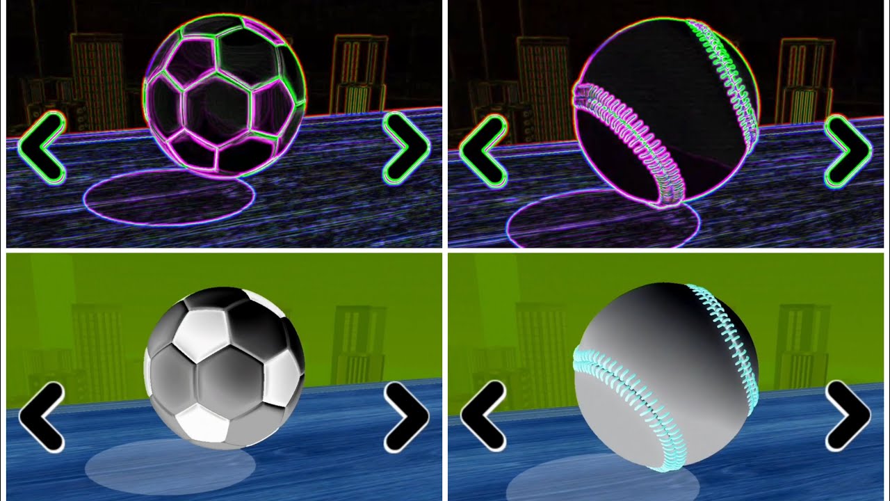 Baseball 🆚 football challenge - going balls reversed VS normal gameplay - levels 2201 + 2202