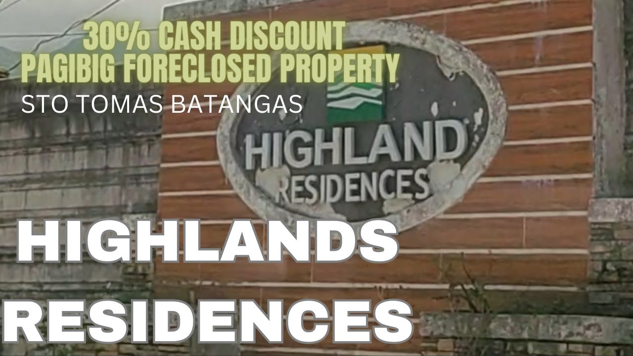 EP 54- UPDATED DETAILS SA HIGHLAND RESIDENCES SANTO TOMAS BATANGAS