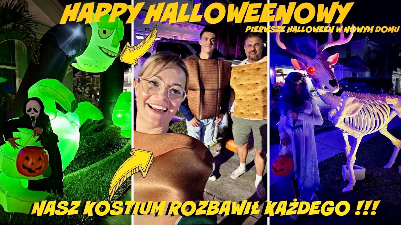 HAPPY HALLOWEEN W NOWYM DOMU🎃🇺🇸! NASZ KOSTIUM ROZBAWIŁ WSZYSTKICH ! KONIEC VLOGTOBERA!