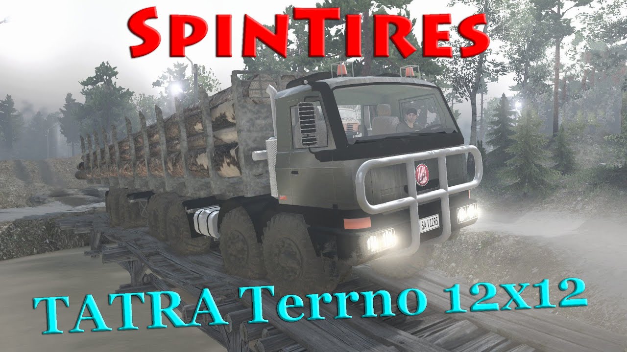 SpinTires обзор мода ( TATRA Terrno 12x12 )