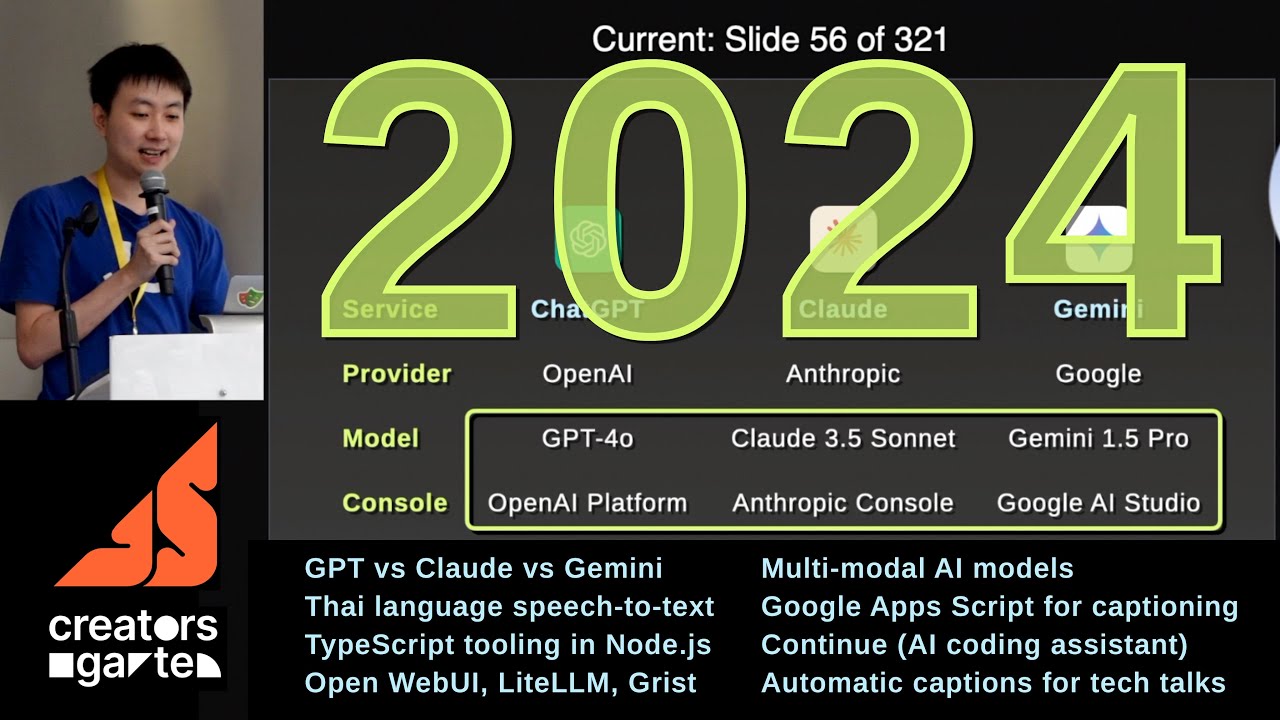 เซสชั่นจับฉ่าย 2024 (ที่งาน JavaScript Bangkok 2.0.0) (speaker's POV)