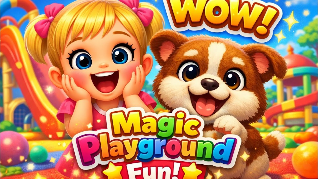 Magic Playground Dance 🎠🐶 | Fun Kids Song | CheeryPop Kids Club