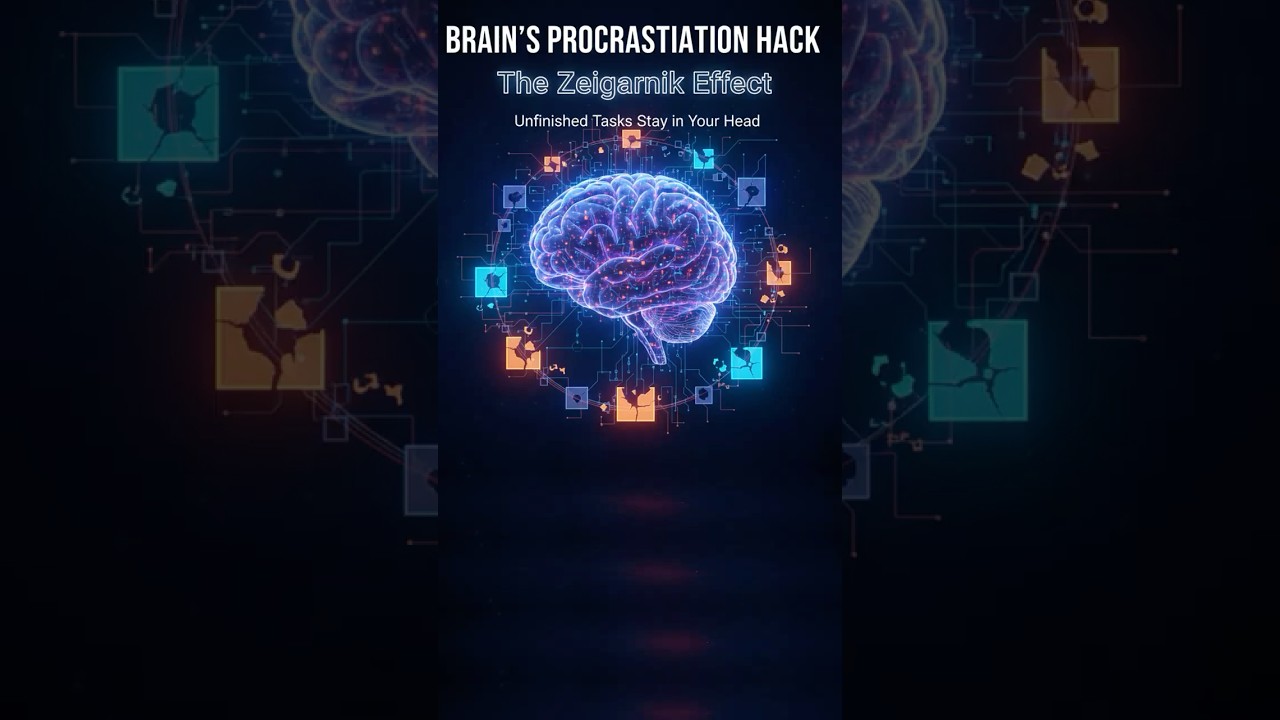 Stop Procrastinating Instantly The Unfinished Task Hack #psychology