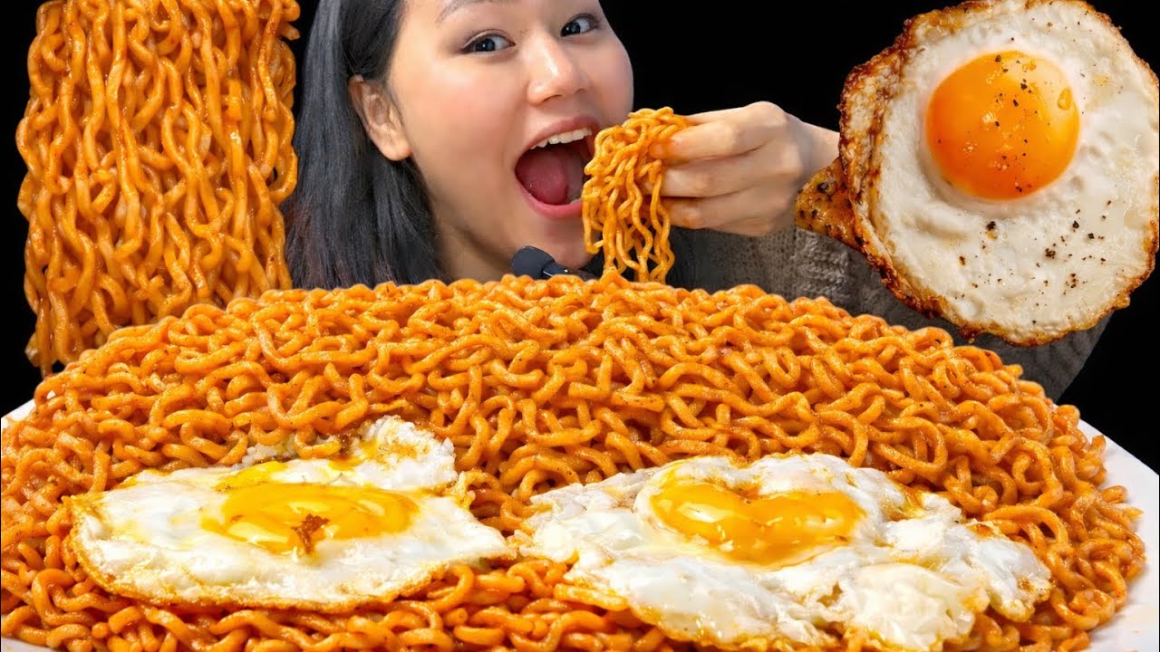 3X Spicy Ramen Challenge With Egg 🔥 | Ekdam Piro Ramen Mukbang