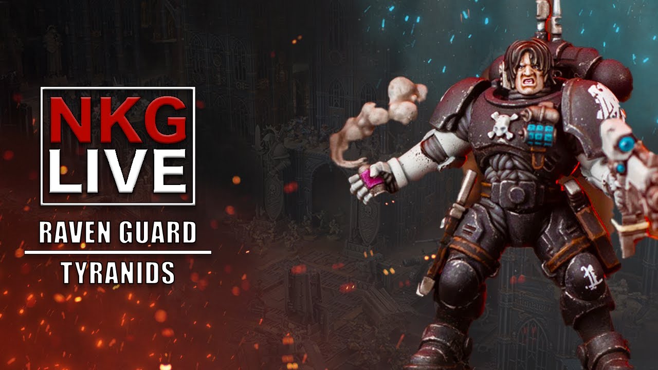 Space Marines Raven Guard vs Tyranids Warhammer 40K Battle Report | NKG Live