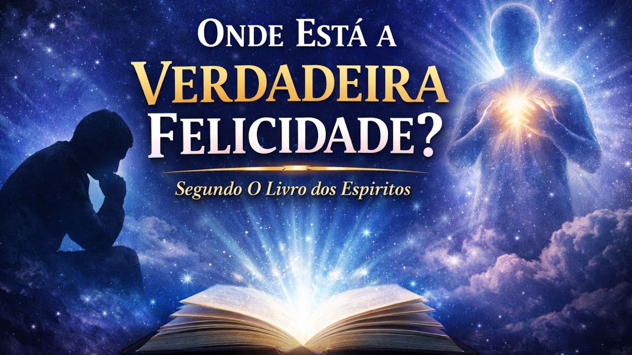 Onde está a verdadeira felicidade? Estudo de O Livro dos Espíritos de Allan Kardec.