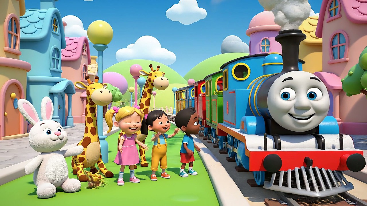 Junto a la Estación Tren de Juguete | Canciones de Trenes y Rimas Infantiles