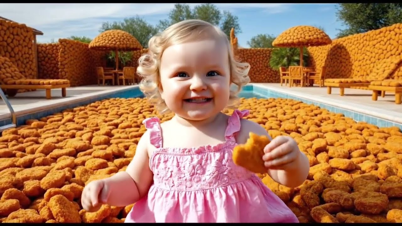 AI ASMR | Which fast food swimming pool Would You like to swim | Choose the fast food pool 