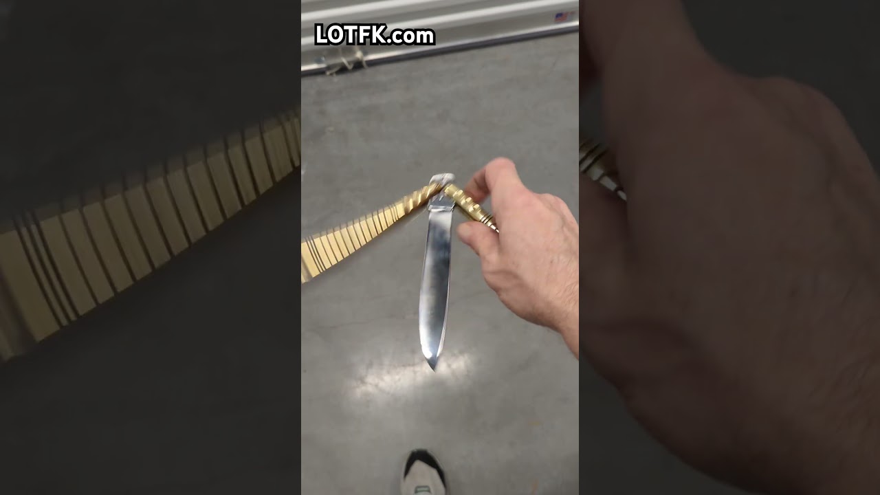 SOLID BRASS BALISONG FROM TAAL BATANGAS PHILIPPINES FHM lotfk.com
