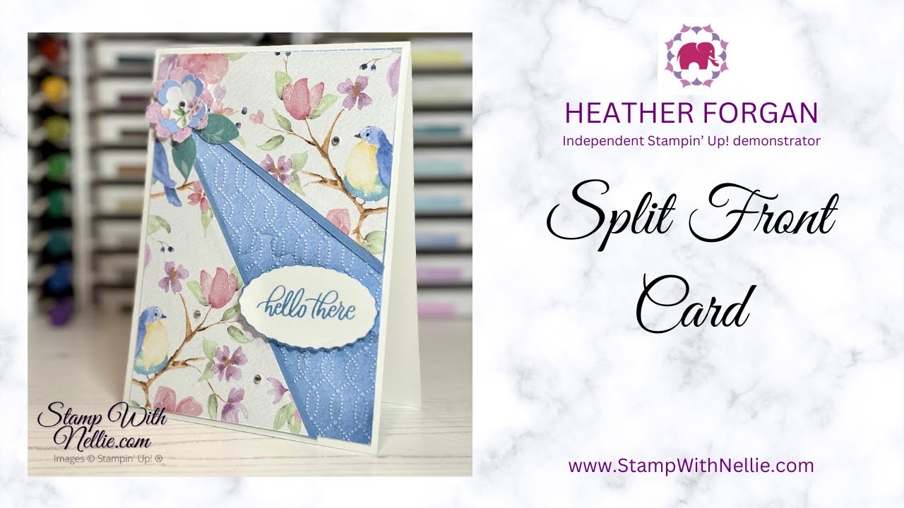 How to make a split front card with Flight & Airy designer series paper (Sale-A-Bration)