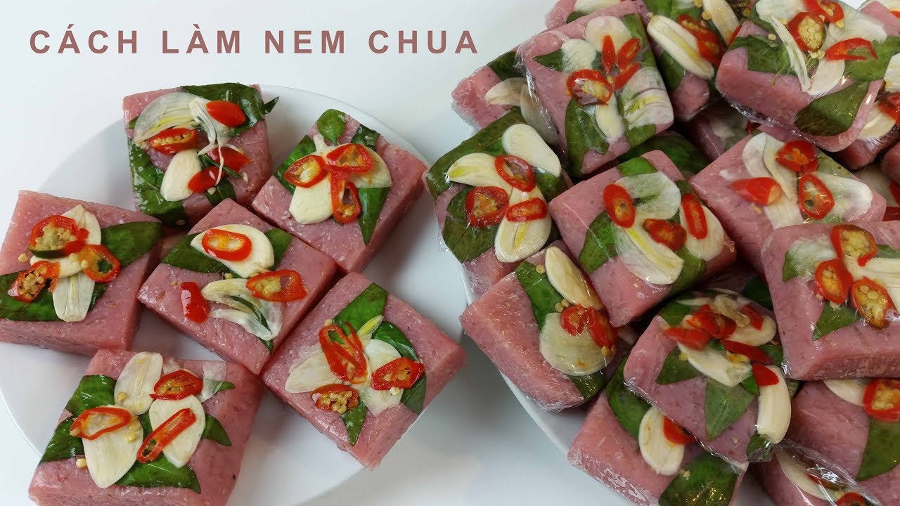 Cách làm nem chua - toan trinh cook - lam nem chua