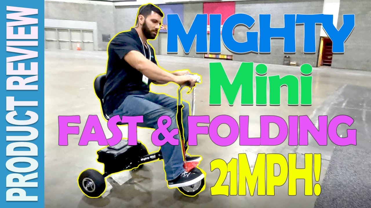 ☄️FAST Folding Mobility Scooter (21 MPH) - The Mighty Mini
