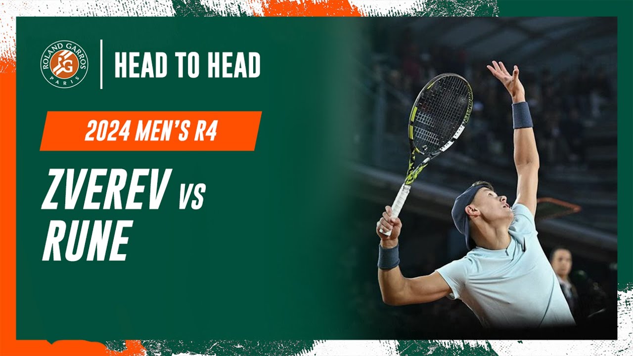 Zverev vs Rune Round 4 Head to Head | Roland-Garros 2024