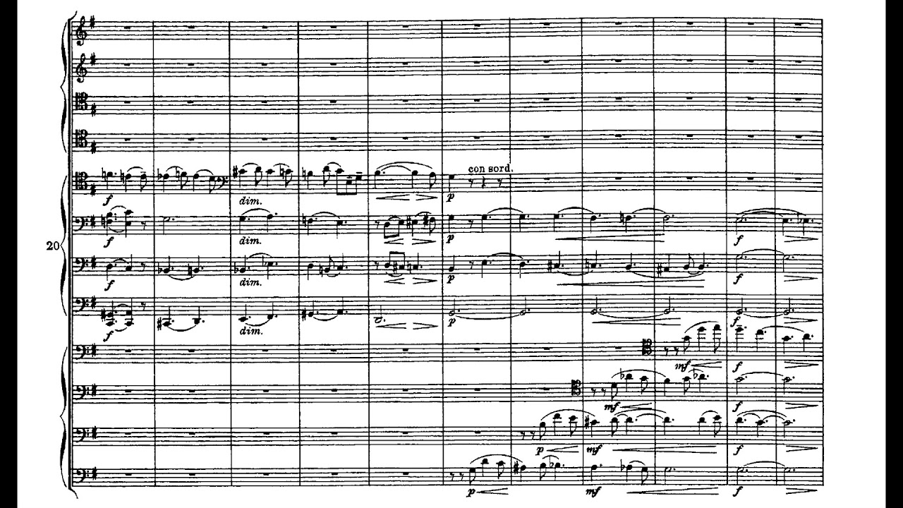 Julius Klengel - Hymnus for Twelve Celli, Op. 57 (1920) [Score-Video]