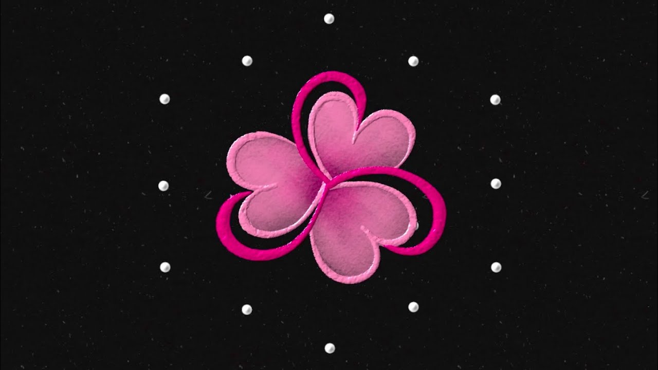 2 Beautiful Easy kolam with dots 🌸5 dots simple muggulu | daily rangoli designs | colour kolam small
