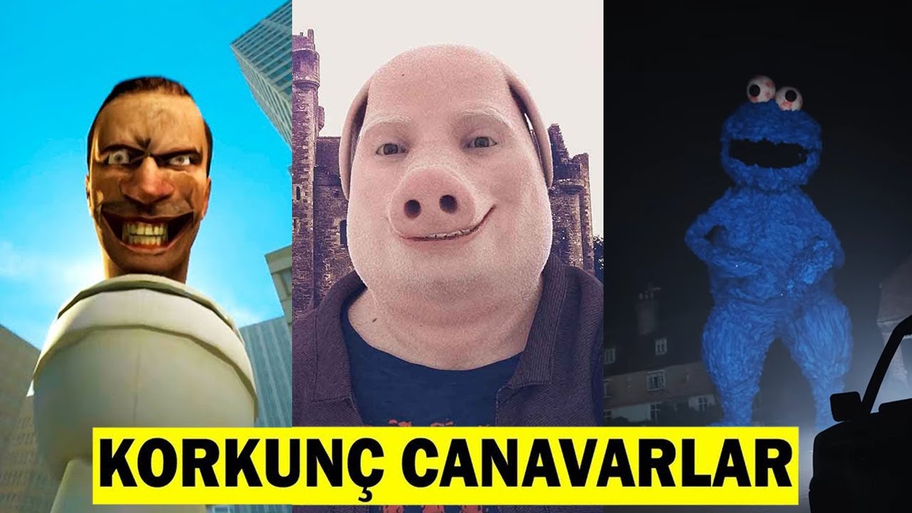 TİKTOK'daki EN KORKUNÇ CANAVARLAR 😱 En Korkunç Tik Tok Animasyonları (John Pork , Skibidi Toilet)