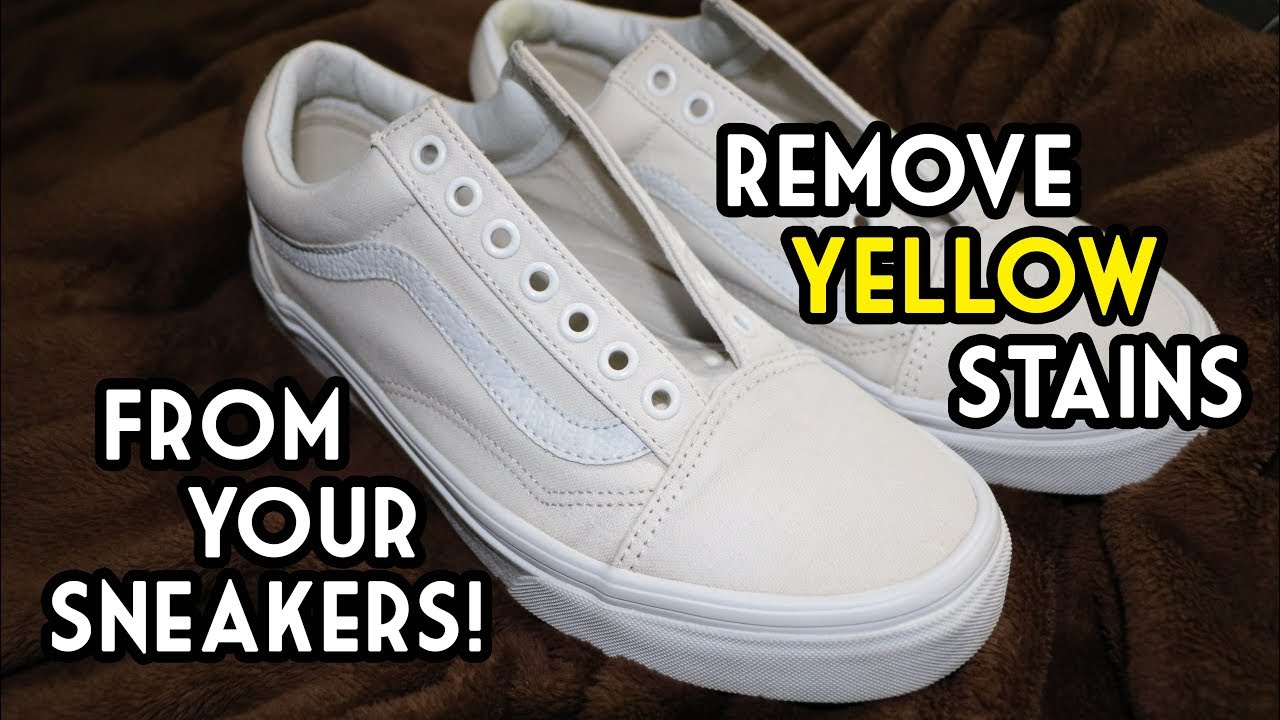 How To Remove Yellow Stains From Your Sneakers | The SIMPLEST and MOST EFFECTIVE Way