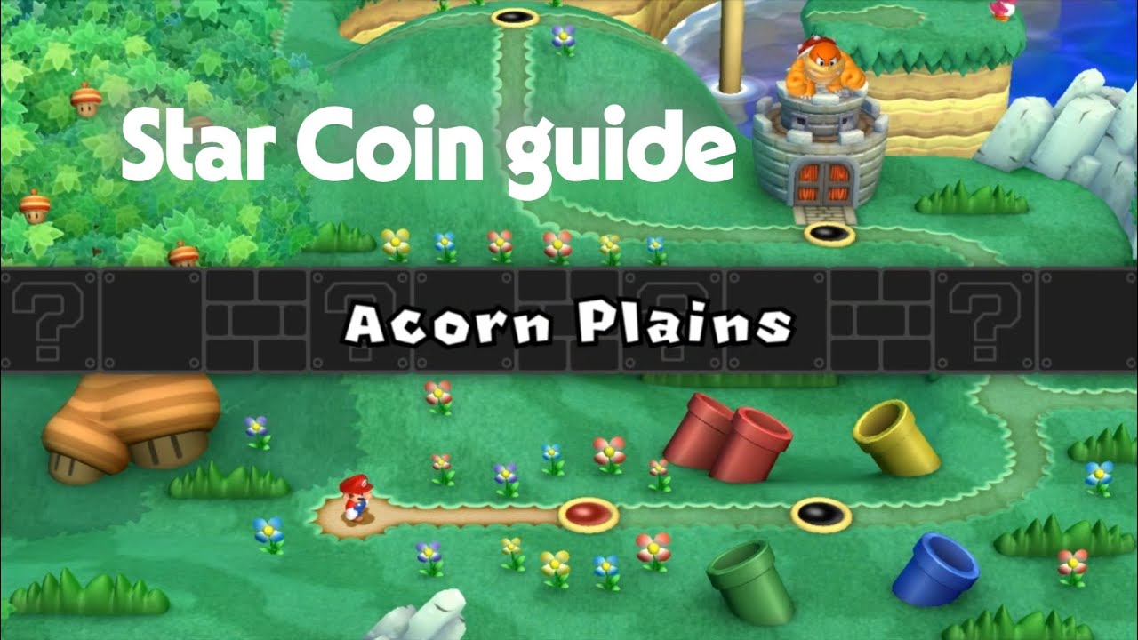 Super Mario U Deluxe Star Coin Guide - Acorn Plains