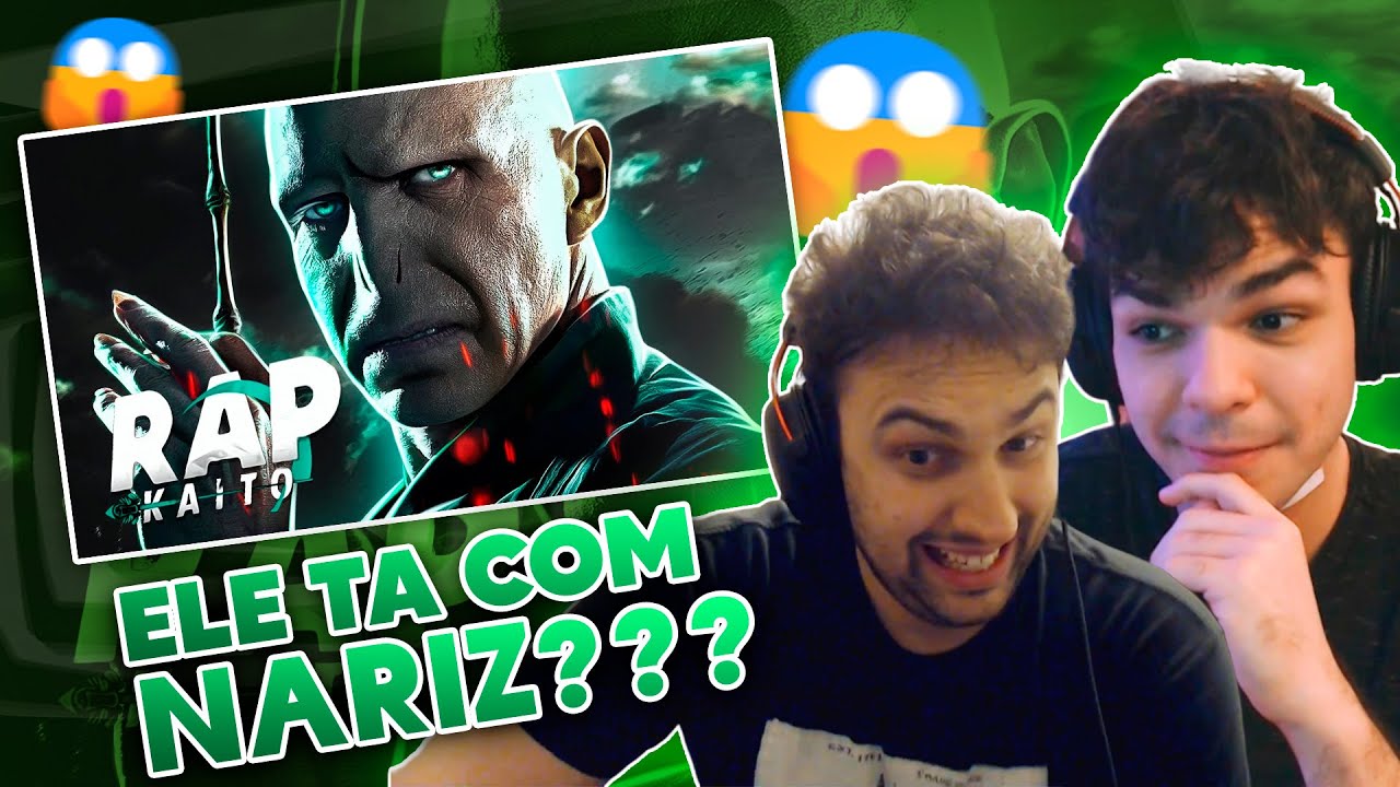 NÓIS REAGE AO RAP IMPRONUNCIÁVEL 🎶 VOLDEMORT (Harry Potter) | Kaito