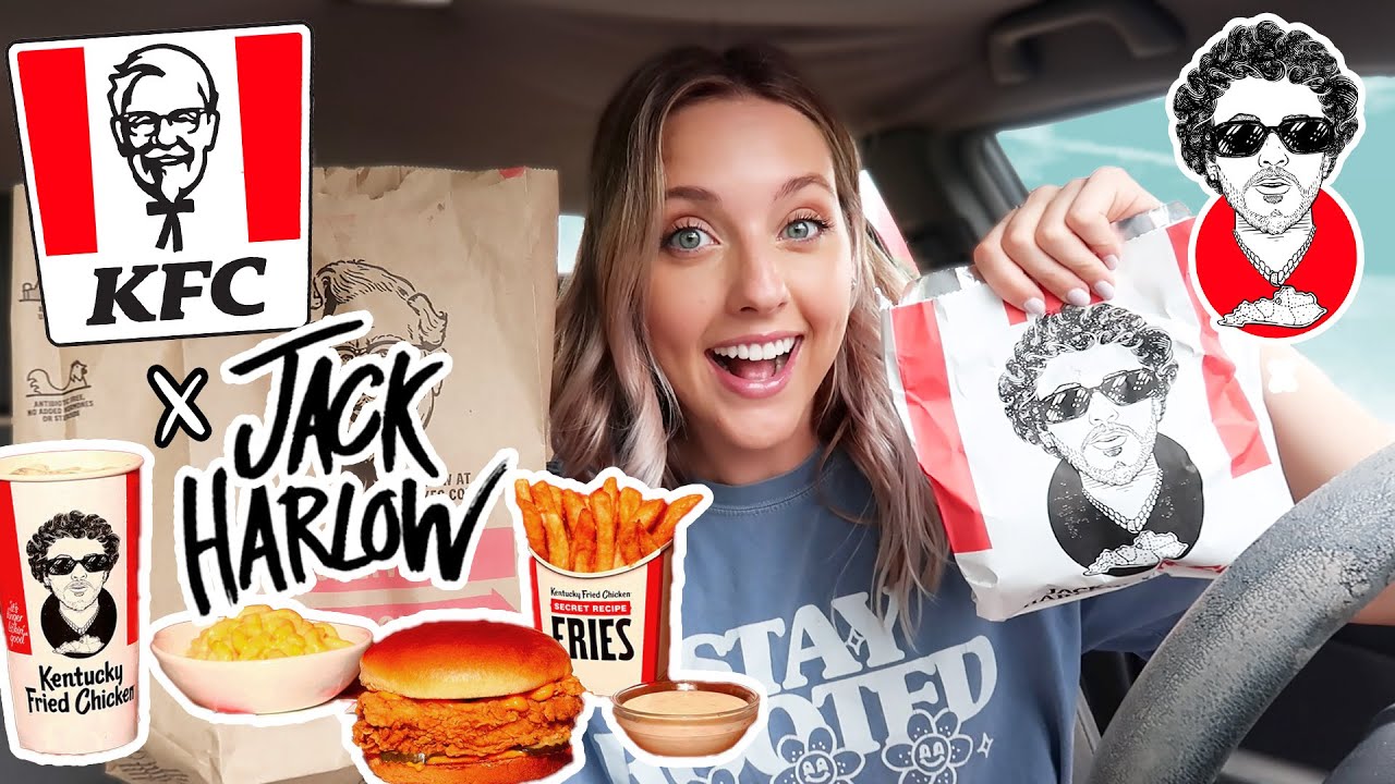 Trying KFC's NEW JACK HARLOW Meal 🐔 *I GOT SICK*