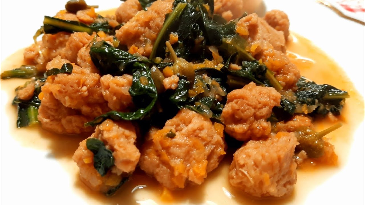 SPEZZATINO DI SOIA CON CAVOLO NERO 😋 #easyrecipe #vegan