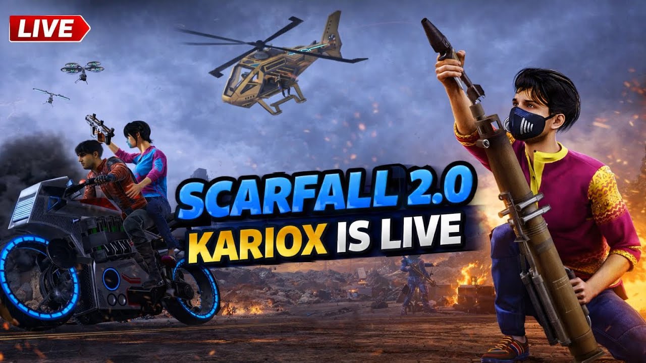 🔴 Scarfall 2.0 LIVE GAMEPLAY🥶AND EXCLUSIVE GIVEAWAY I KARIOX IS LIVE🎮