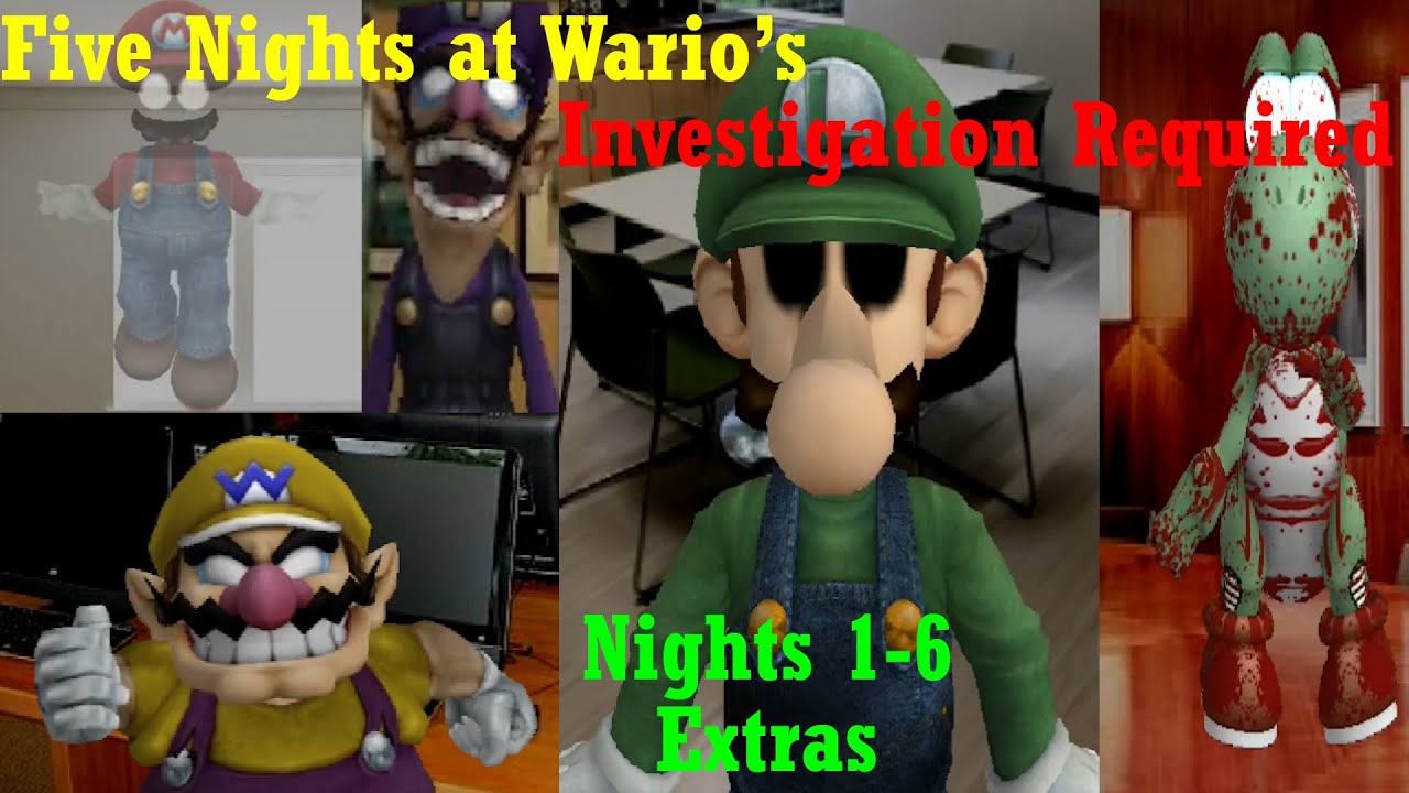 Five Nights at Wario's: Investigation Required | Nights 1-6 + Extras
