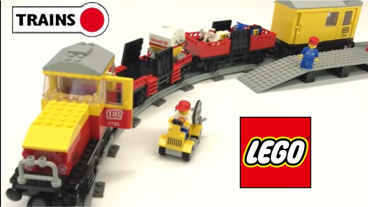 LEGO 12V Train Set 7735 Freight Train from 1985! Review!