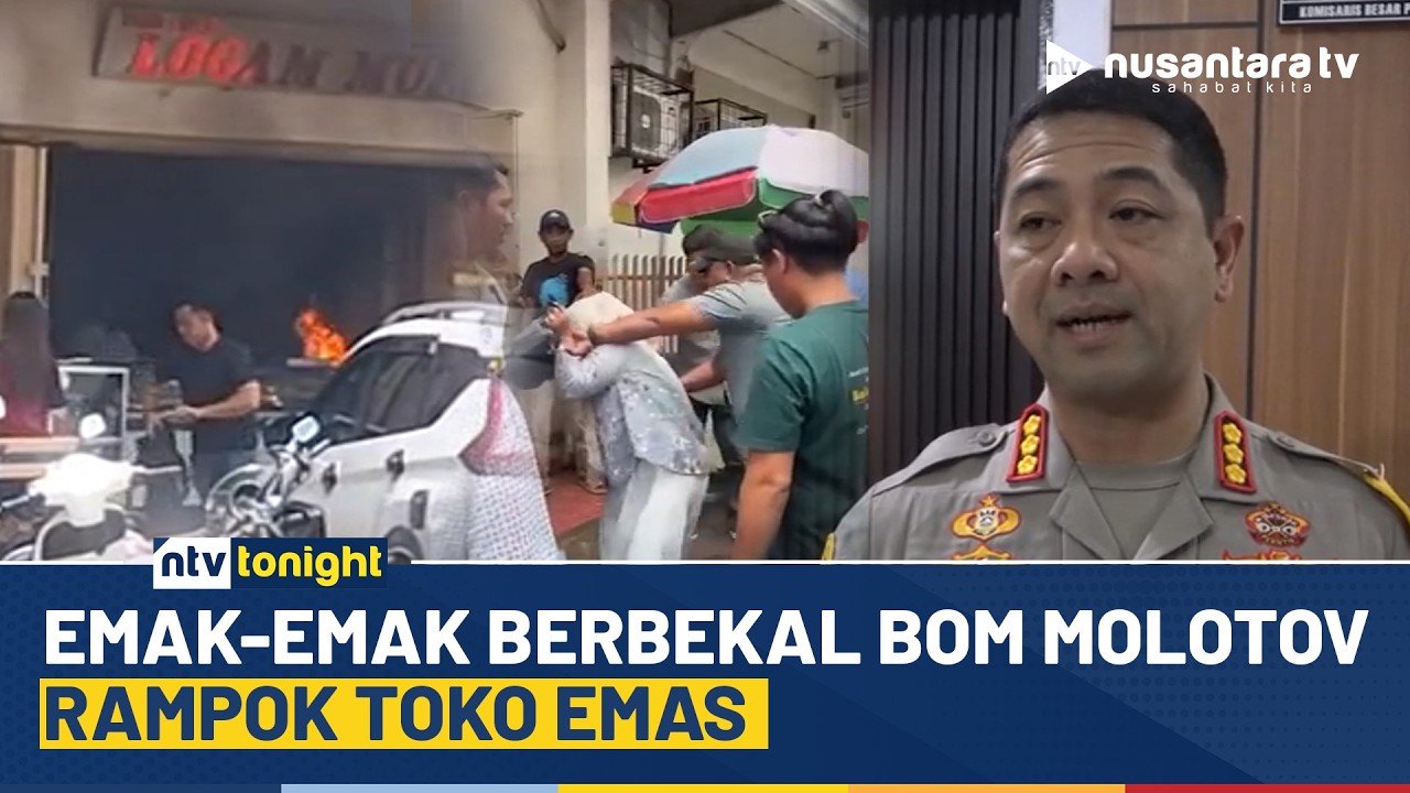 Emak-emak Terlilit Utang Nekat Rampok Toko Emas Bermodal Bom Molotov | NTV TONIGHT