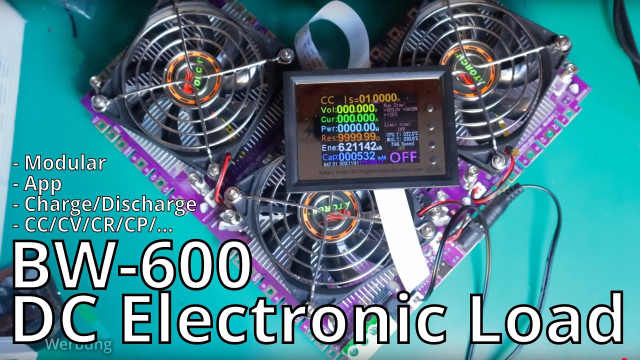 BitBastelei #657 - ATorch BW-600 Modulare, elektronische, regelbare Gleichstrom-Last