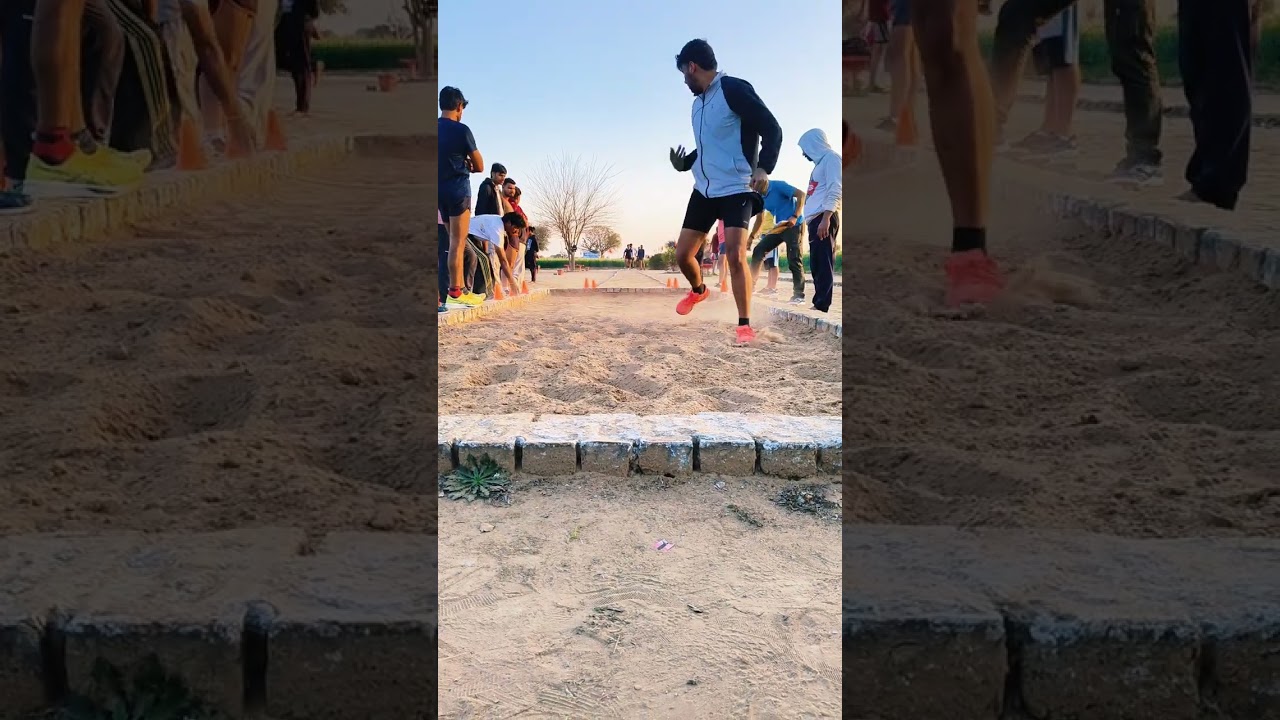 LONG JUMP PRACTICE SHREE SHYAM DEFENCE ACADEMY SEKA NARNAUL HARYANA 