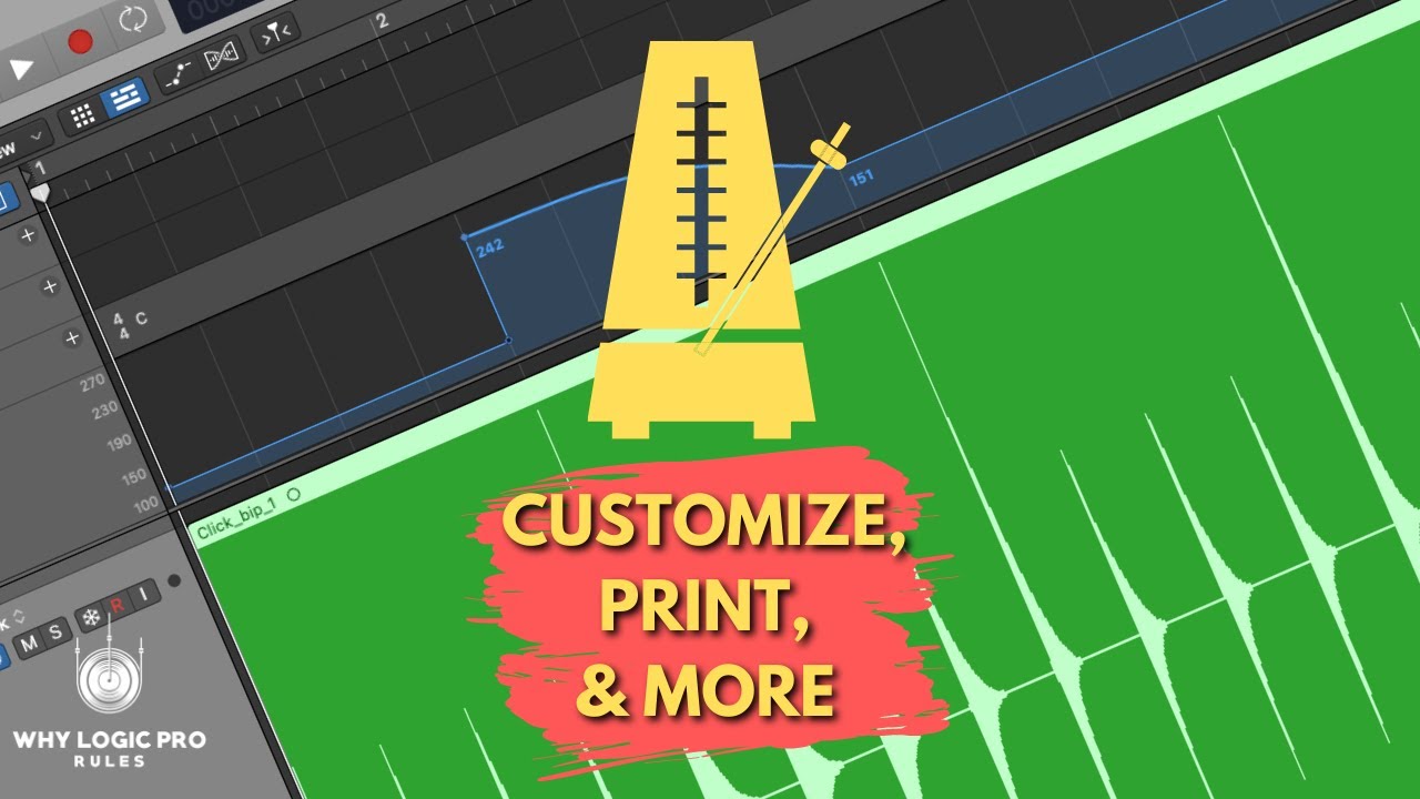 How to Customize, Print, & Adapt Logic's Metronome