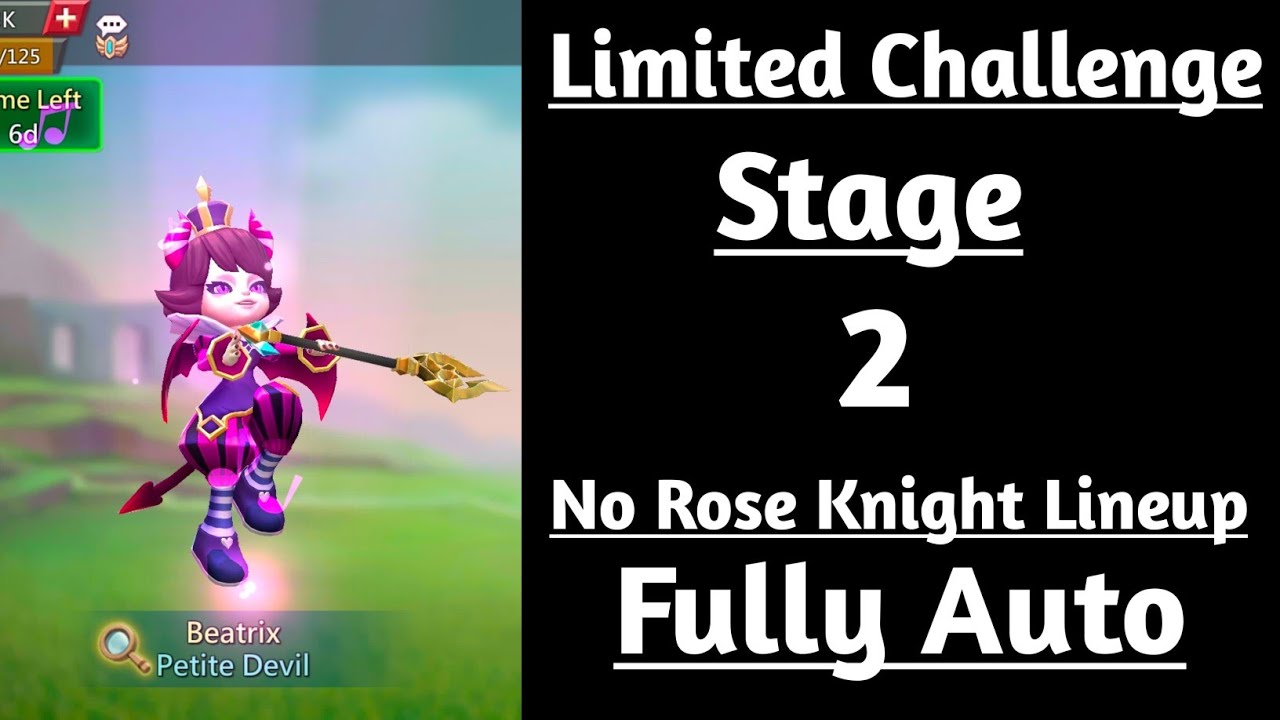 Lords Mobile Limited challenge Petite Devil Stage 2 Auto|Trick vs Trick Stage 2 Auto
