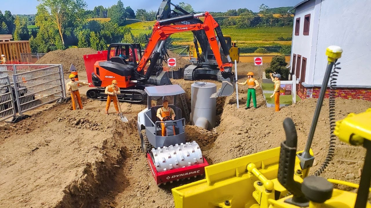 Road Rebuild With Custom Made #RC 3D Printed RC Scale Models 1:14! RC Construction Site!