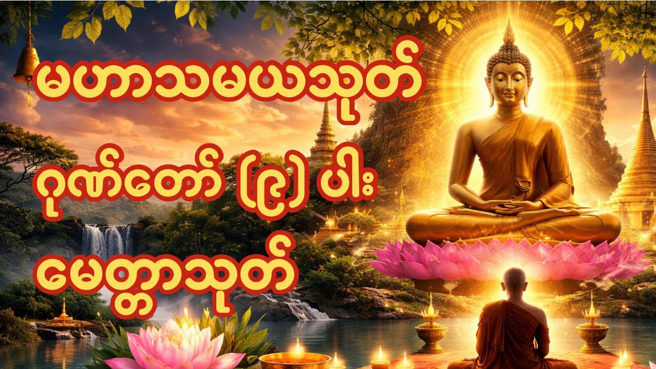 မဟာသမယသုတ် ၊ မေတ္တာသုတ် ၊ ဂုဏ်တော်၉ပါး တရားတော်တို့ကို နေ့ညမပျက် ပူဇော်နိုင်ရန်