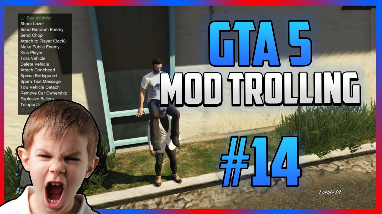 GTA 5 ONLINE - FUNNY MOD MENU TROLLING #14 - PEWDIEPIE (GTA 5 MODS)