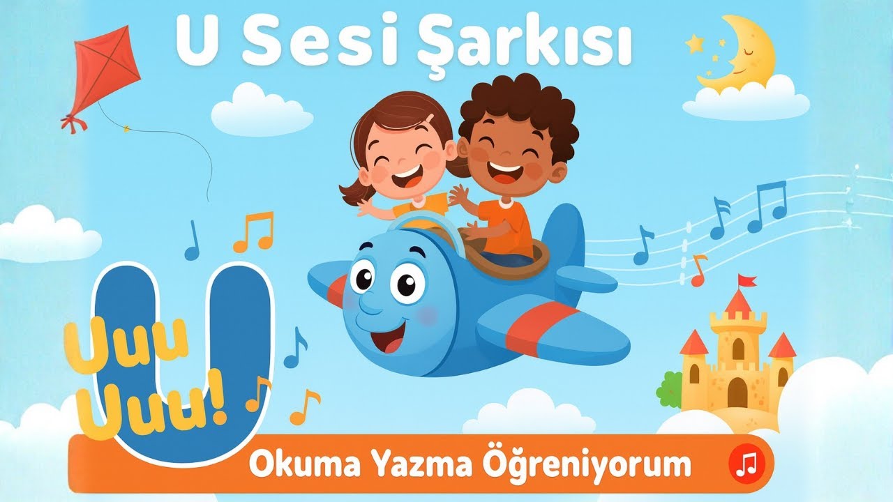 En Akılda Kalıcı U Sesi Şarkısı 🎵 (Uuu Uuu!) | 1.Sınıf Harfleri Öğreniyorum