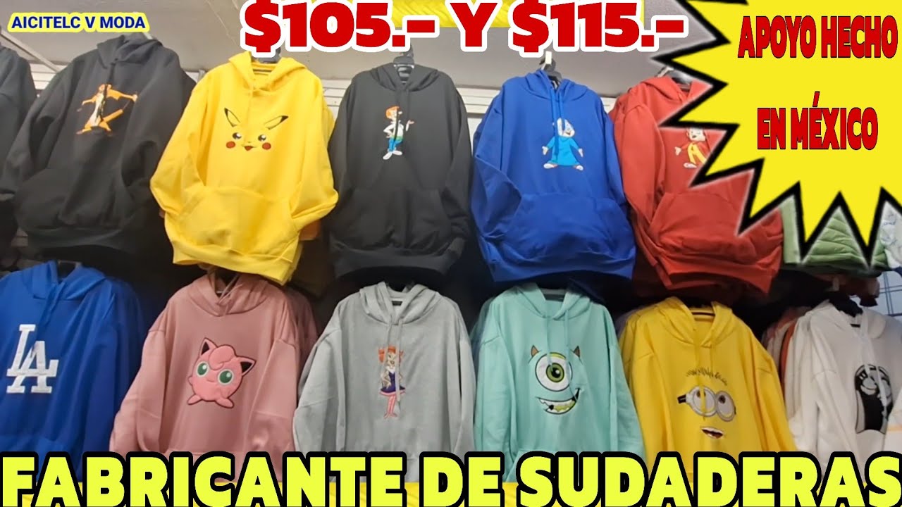 FABRICANTE DE ROPA  NACIONAL OFRECE SUDADERAS $105.- Y $115.- para negocio Juvenil Grande y Extra