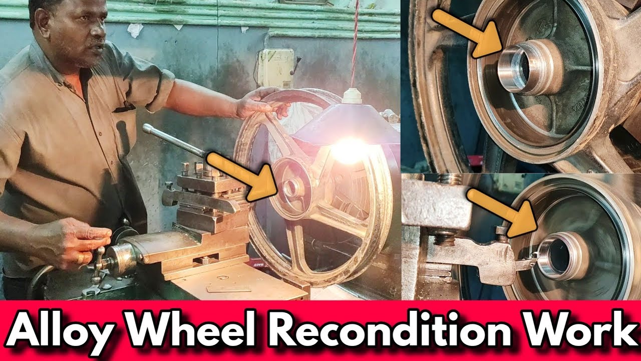 Two Wheeler Alloy Wheel Recondition Work in Tamil/ Rockfort Motor Works