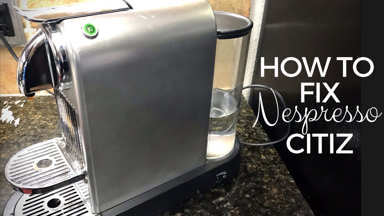 Как починить кофемашину Nespresso Citiz, которая не качает воду
