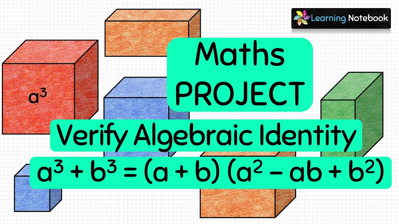 Verify Algebraic Identity a3 + b3 Formula Proof || Maths Activity, Project, TLM
