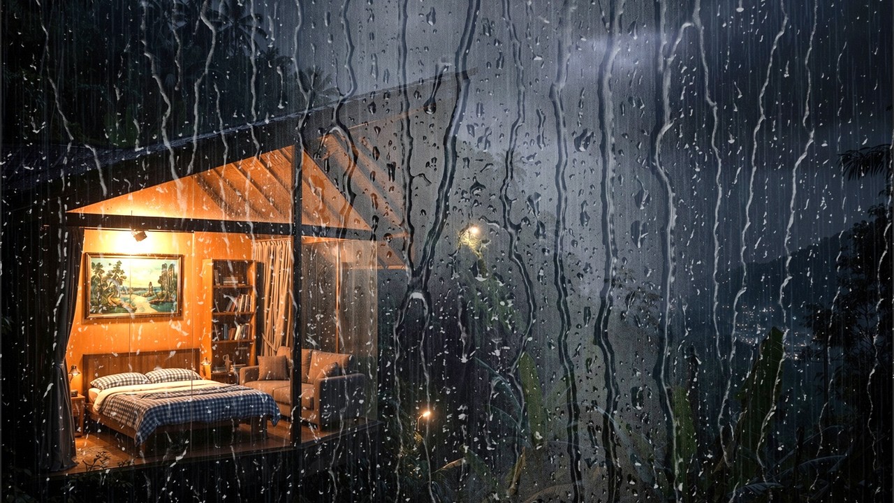 Storm at the Cliff Edge – 3 Hours of Deep Sleep Rain  #RainSounds #HeavyRain #CliffRain #OceanStorm