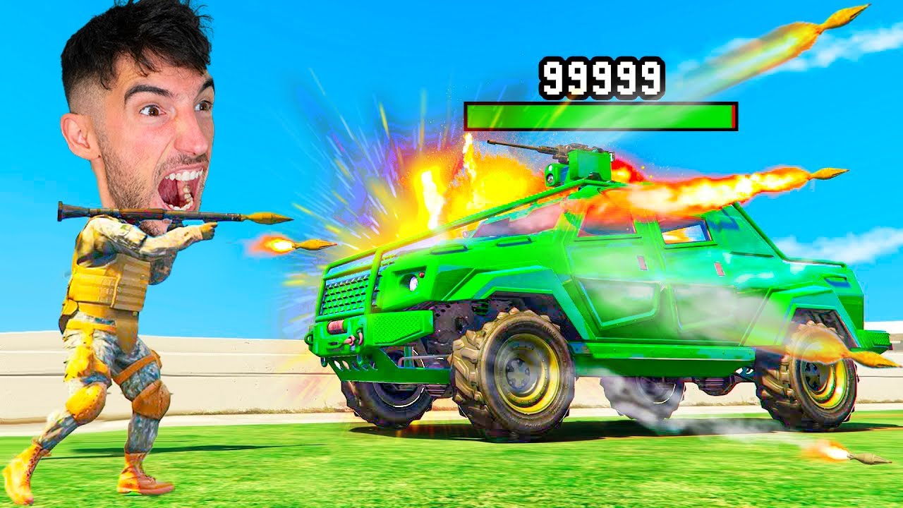 COCHE BLINDADO vs +999 MISILES !! EPICO FINAL !! GTA 5 Online