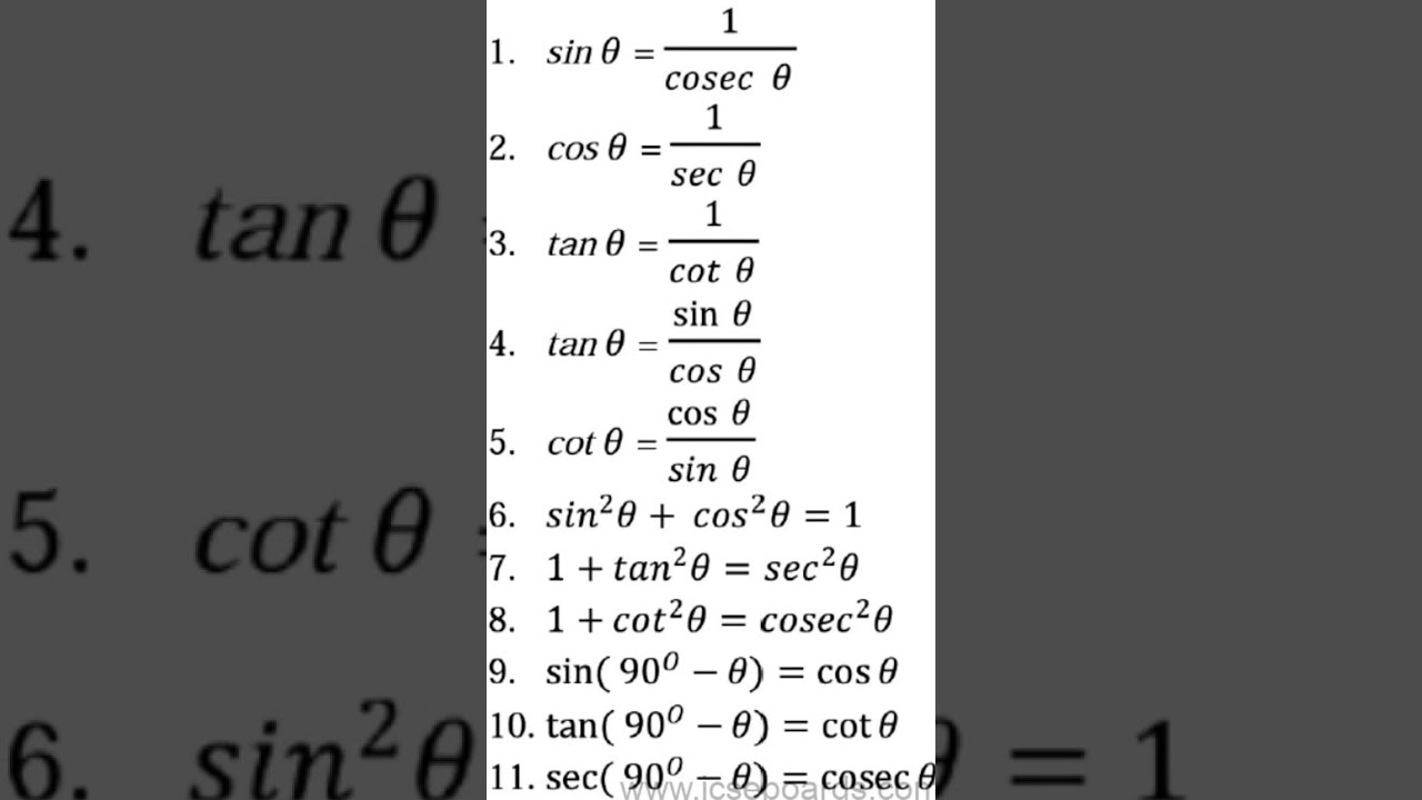 Maths formula 