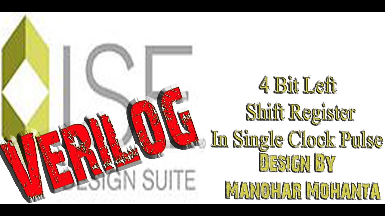 Verilog Implementation of 4 Bit Left Shift Register In Single Clockl Pulse(74hc595)
