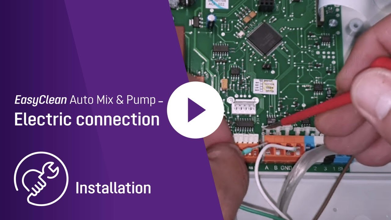 Electric connection EasyClean Auto Mix & Pump | Installation video